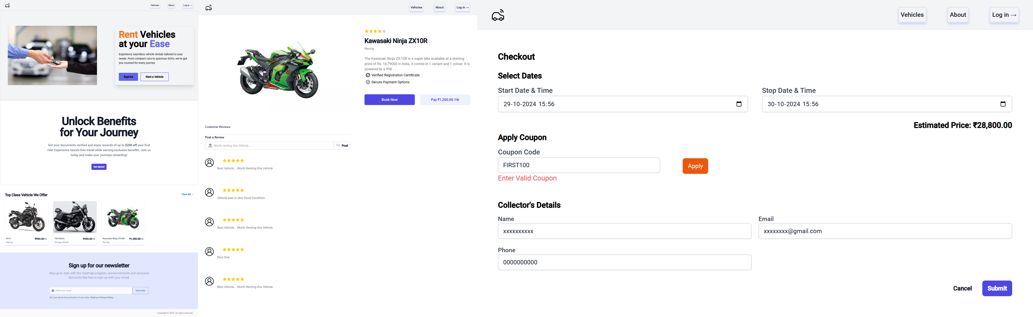 Vehicle Rentals System — Vehicle rental marketplace with vendor listings and user reservations using Spring Boot and Angular.